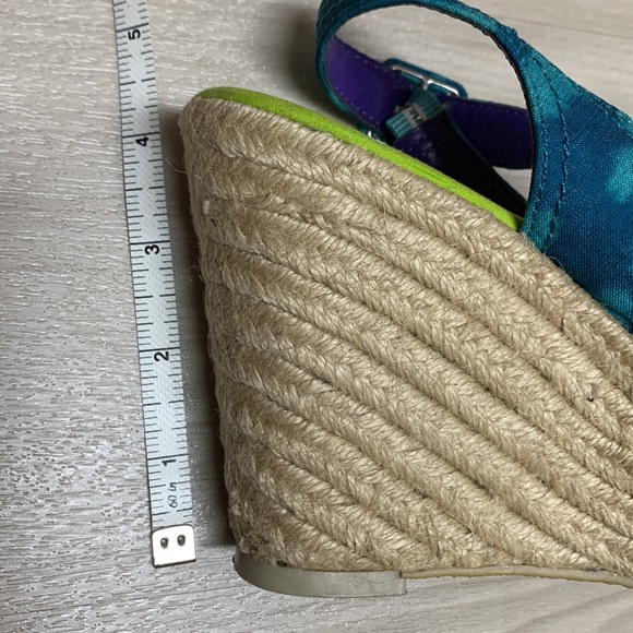 Calypso St. Barth for Target Blue and Green Size 7 Sandals - Picture 3 of 12
